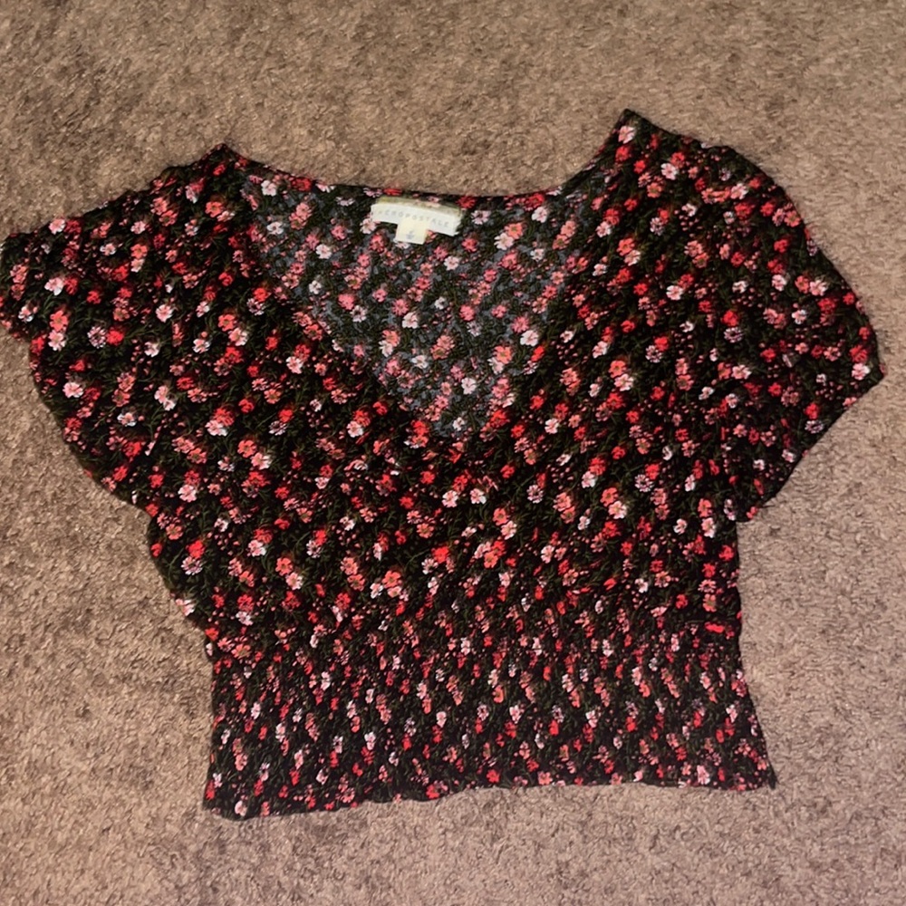 Floral Crop Blouse